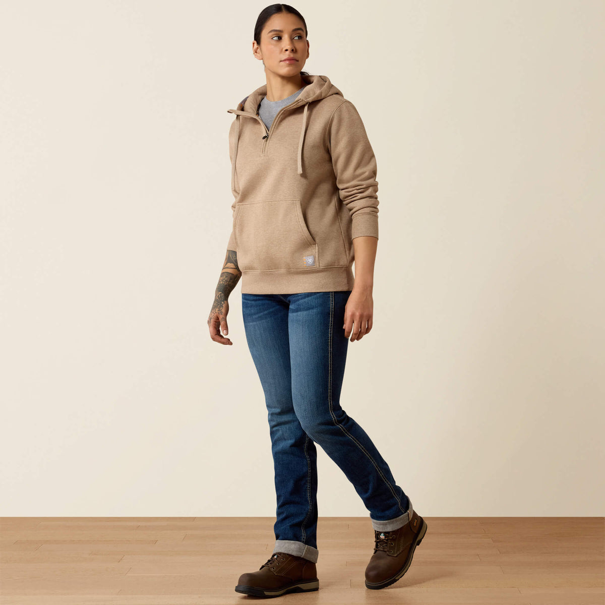 Ariat Great Value Rebar Skill Set 1/2 Zip Hoodie