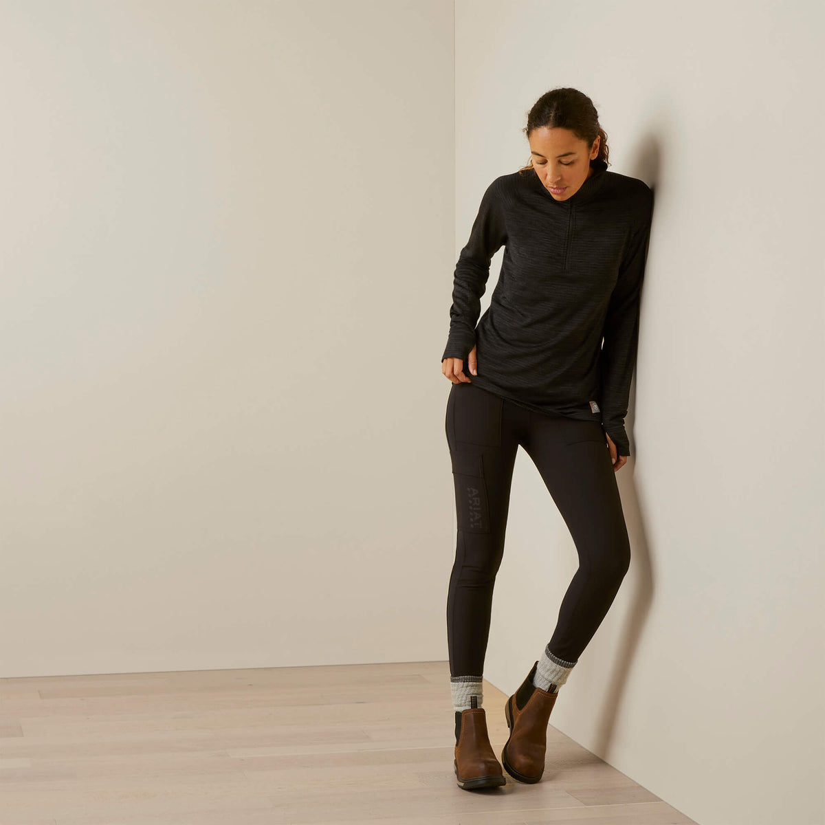 Ariat Quality Rebar Gridwork 1/4 Zip Baselayer