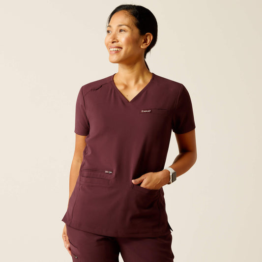 Ariat Signature Clara 6 Pocket Scrub Top