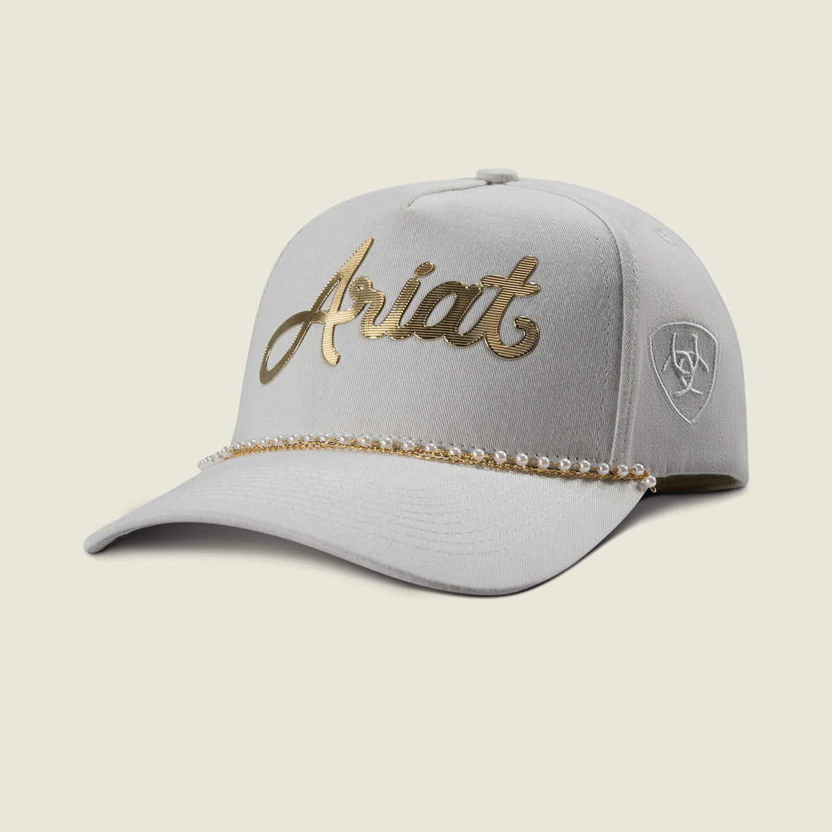 Ariat Exclusive Ariat Script With Pearl Rope Brim Cap
