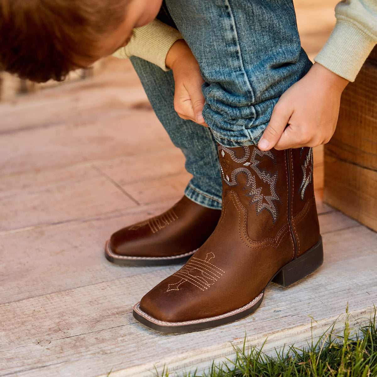 Ariat Exclusive Tombstone Wide Square Toe Western Boot