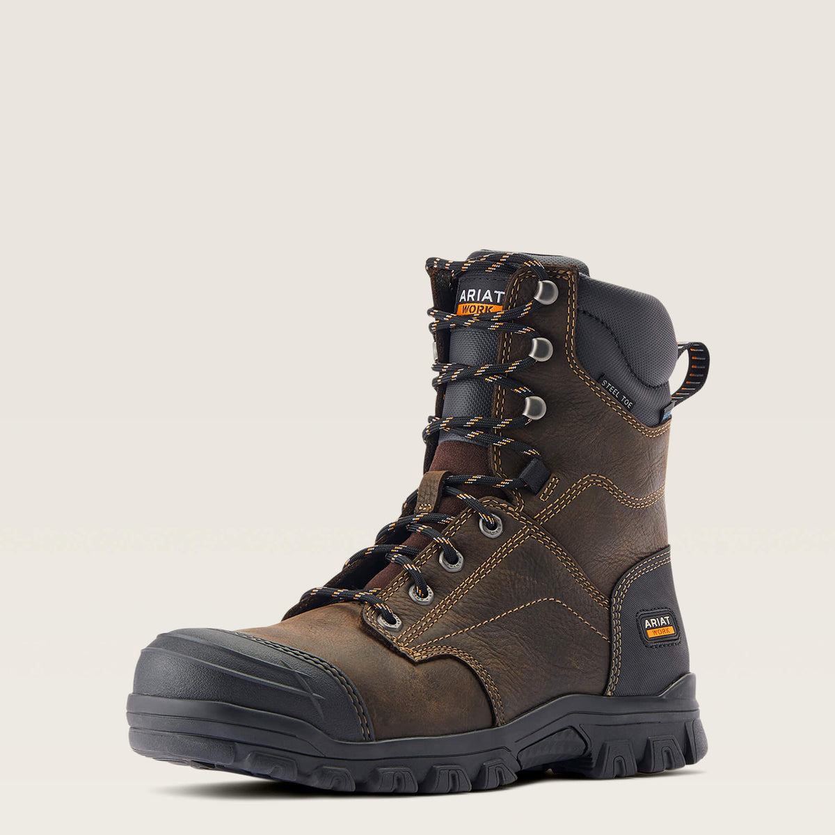 Ariat Latest Treadfast 8" Waterproof Steel Toe Work Boot
