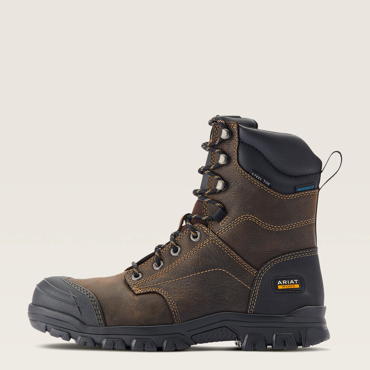 Ariat Latest Treadfast 8" Waterproof Steel Toe Work Boot