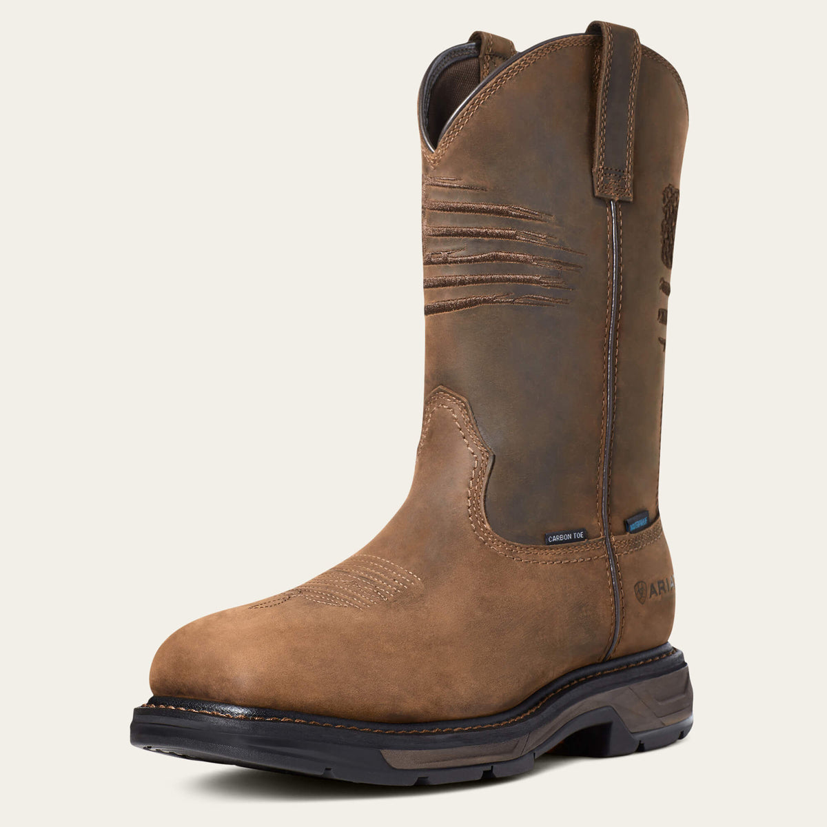 Ariat Value WorkHog XT Patriot Waterproof Carbon Toe Work Boot