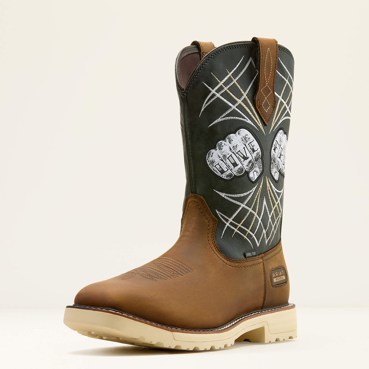 Ariat Popular Activator Live Free Wide Square Toe Steel Toe Work Boot