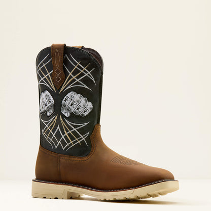 Ariat Popular Activator Live Free Wide Square Toe Steel Toe Work Boot