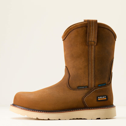 Ariat Discount Rebar Wedge Pull-On Waterproof Composite Toe Work Boot