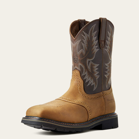 Ariat Deals Sierra Wide Square Toe Steel Toe Work Boot