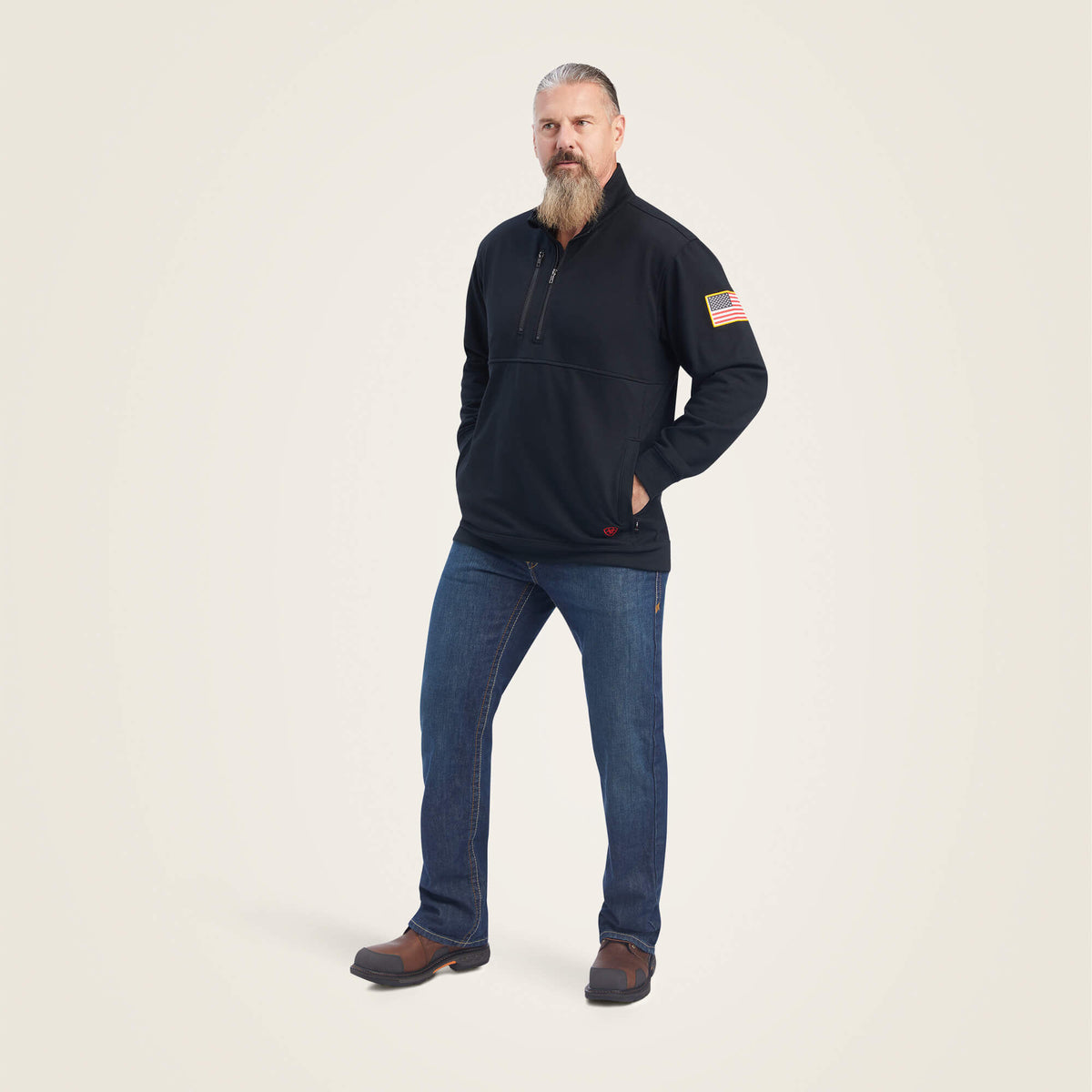 Ariat Latest FR Durastrech Fleece 1/2 Zip Job Shirt
