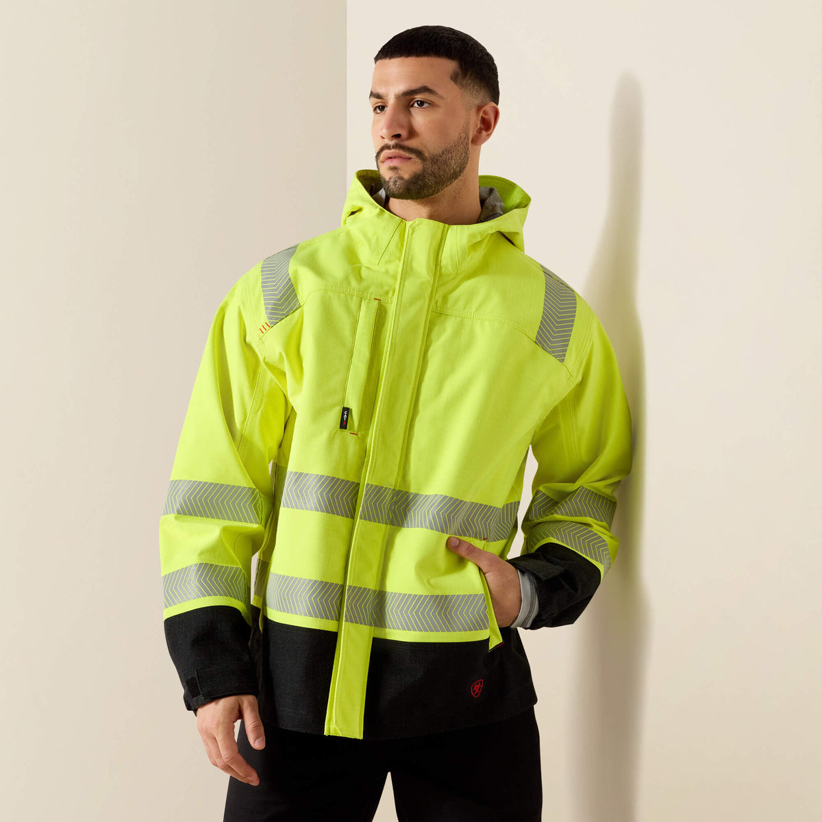 Ariat Featured FR Hi-Vis Hooded Waterproof Jacket