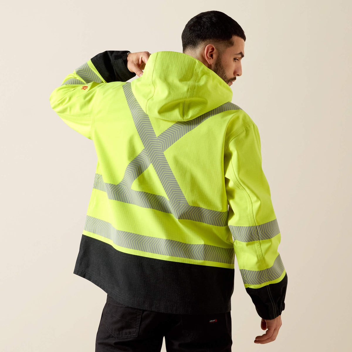 Ariat Featured FR Hi-Vis Hooded Waterproof Jacket