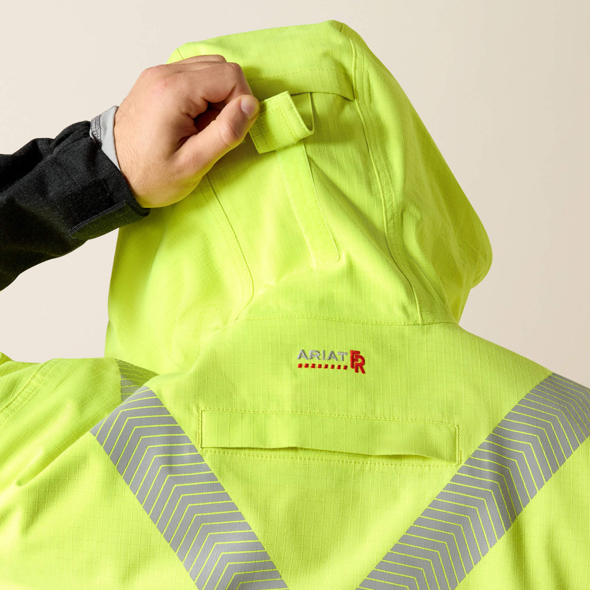 Ariat Featured FR Hi-Vis Hooded Waterproof Jacket