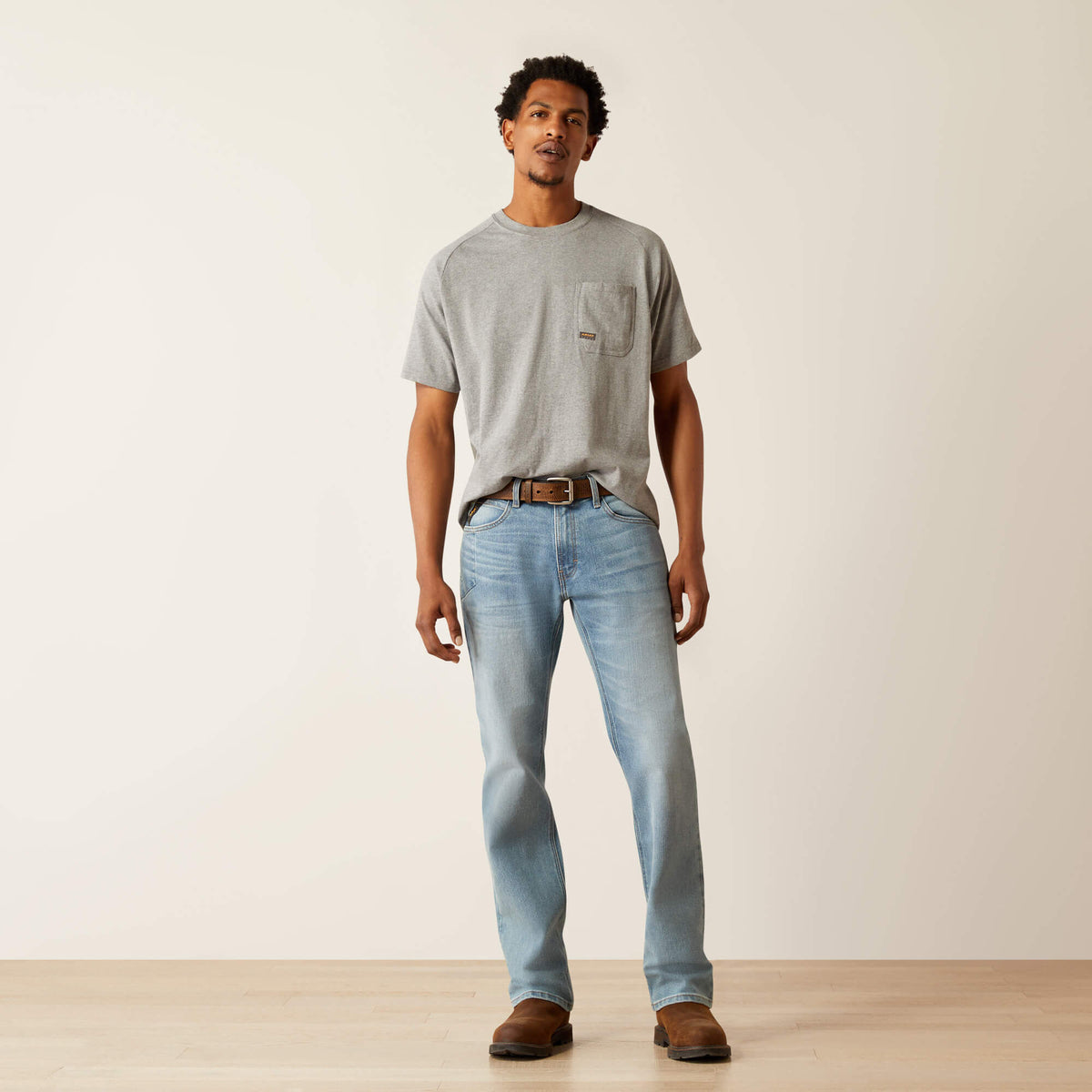 Ariat Everyday Rebar M4 Relaxed DuraStretch Basic Stackable Straight Leg Jean