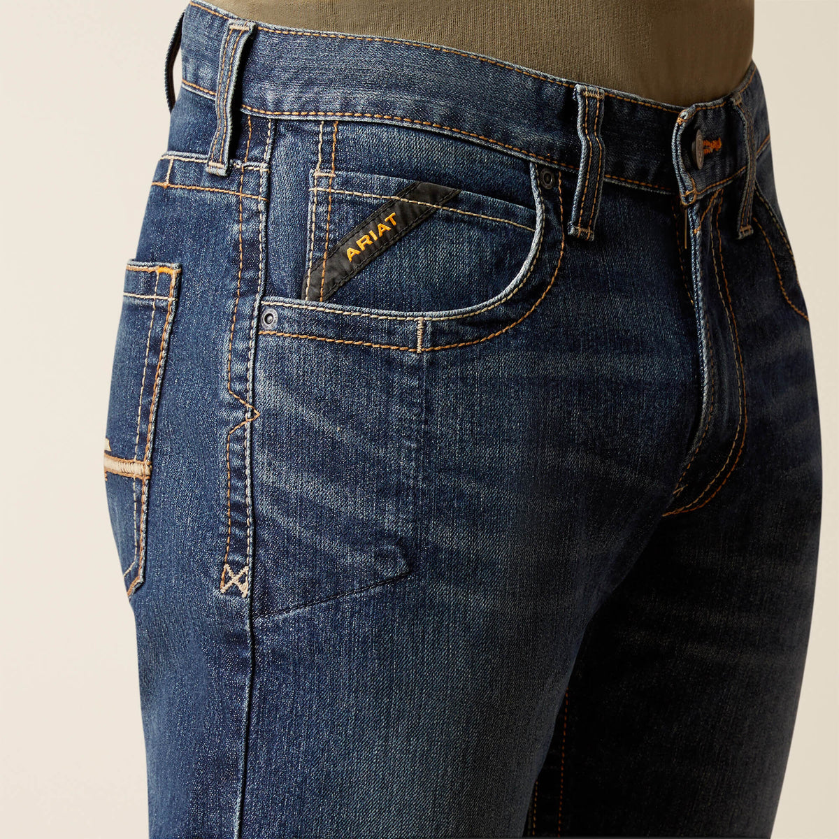 Ariat Everyday Rebar M5 Straight Rail DuraStretch Straight Leg Jeans