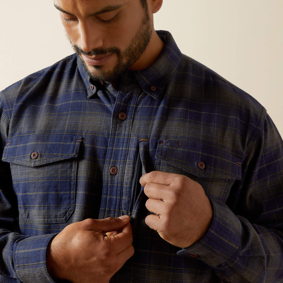 Ariat Exclusive Rebar Flannel DuraStretch Work Shirt