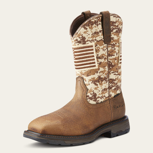 Ariat Special Offer WorkHog Patriot Steel Toe Work Boot