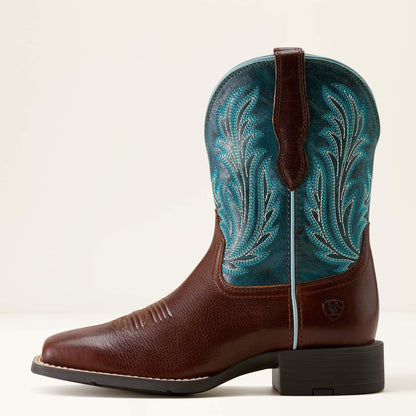 Ariat Latest Round Up Filly Wide Square Toe Western Boot