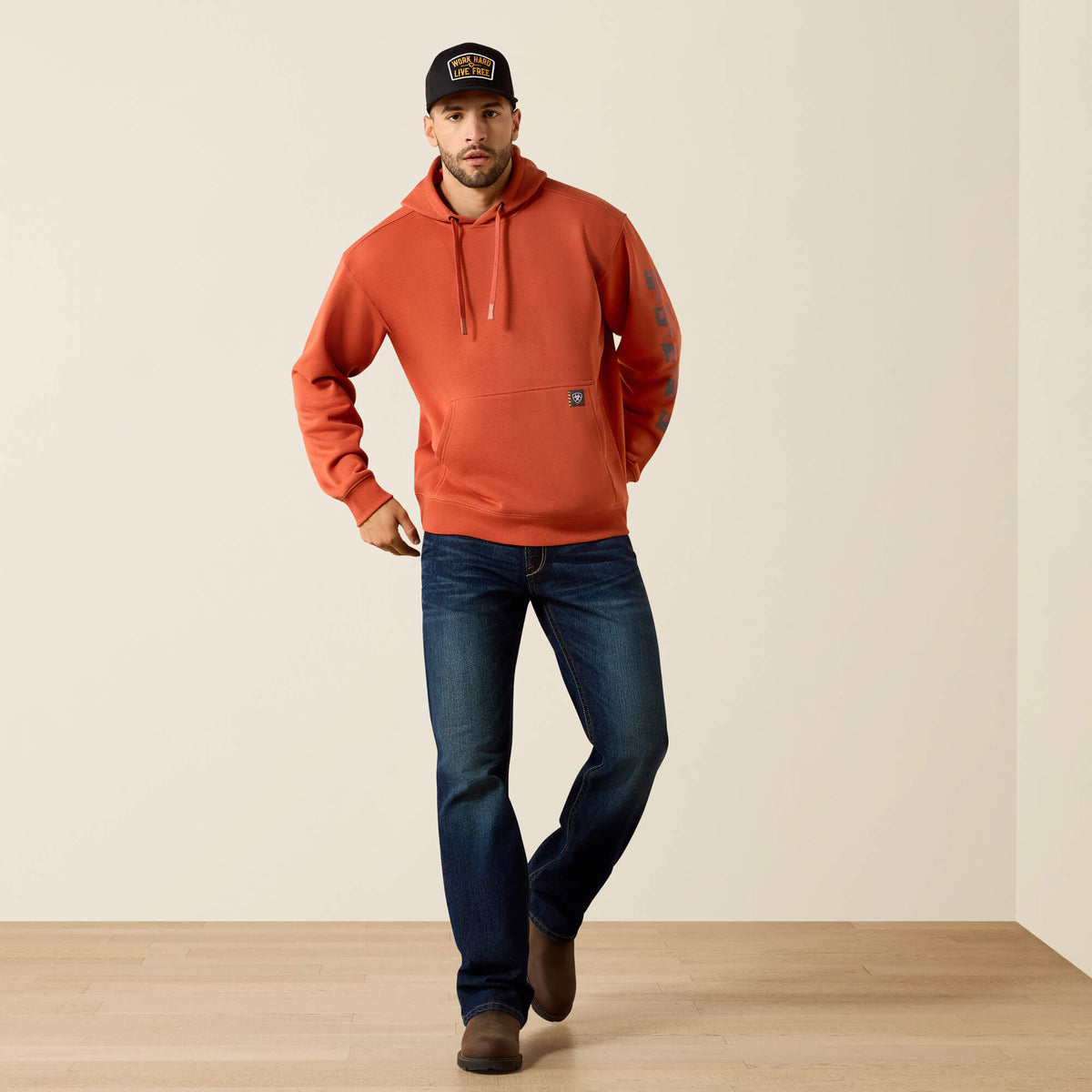 Ariat Trusted Rebar Lightweight Logo Hoodie