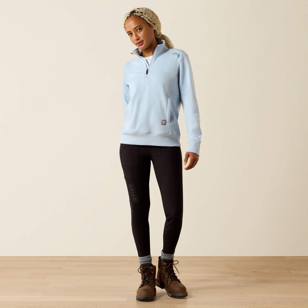 Ariat Customer Favorite Rebar Lightweight Mock 1/2 Zip Sweatshirt