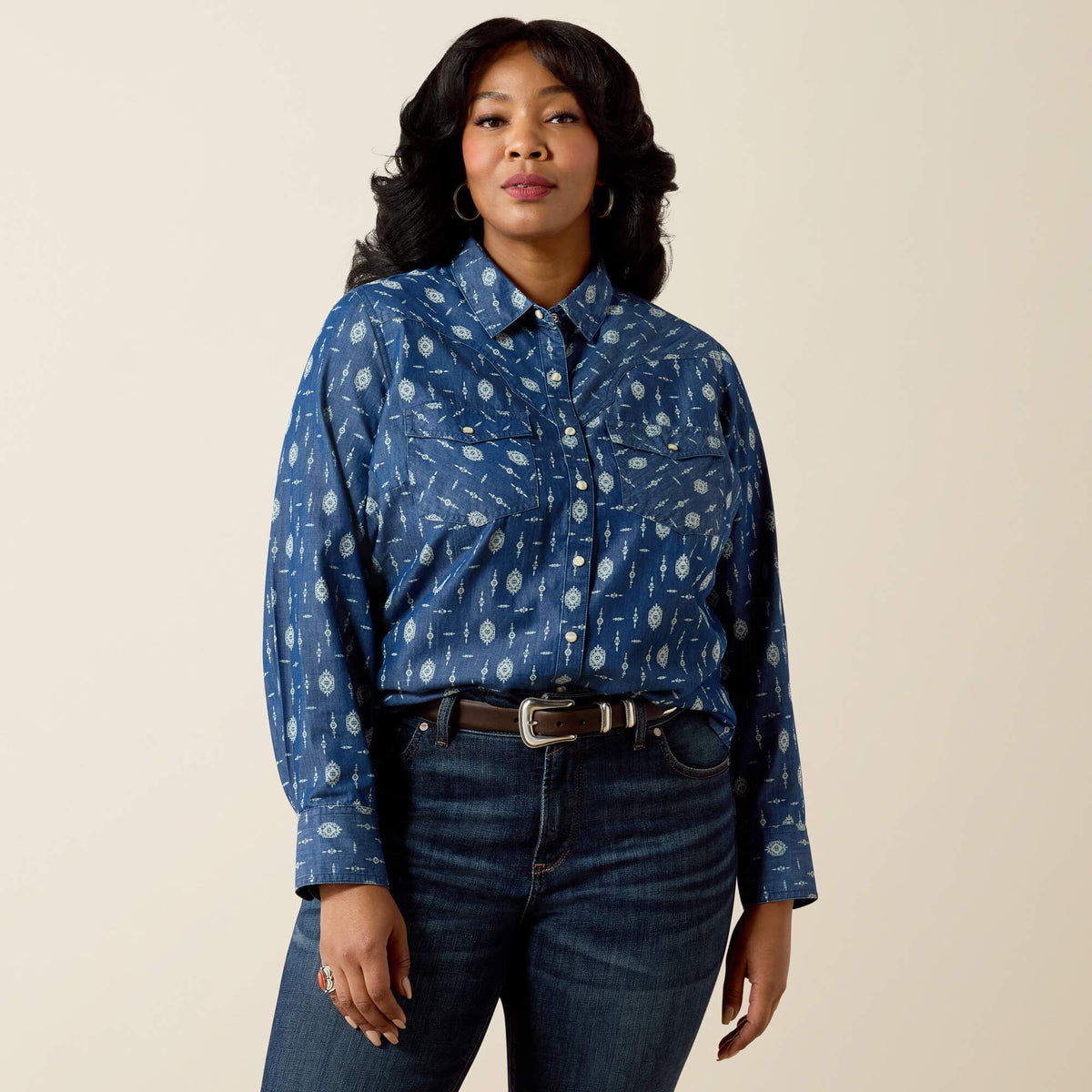 Ariat Premium Wild Blue Western Snap Shirt