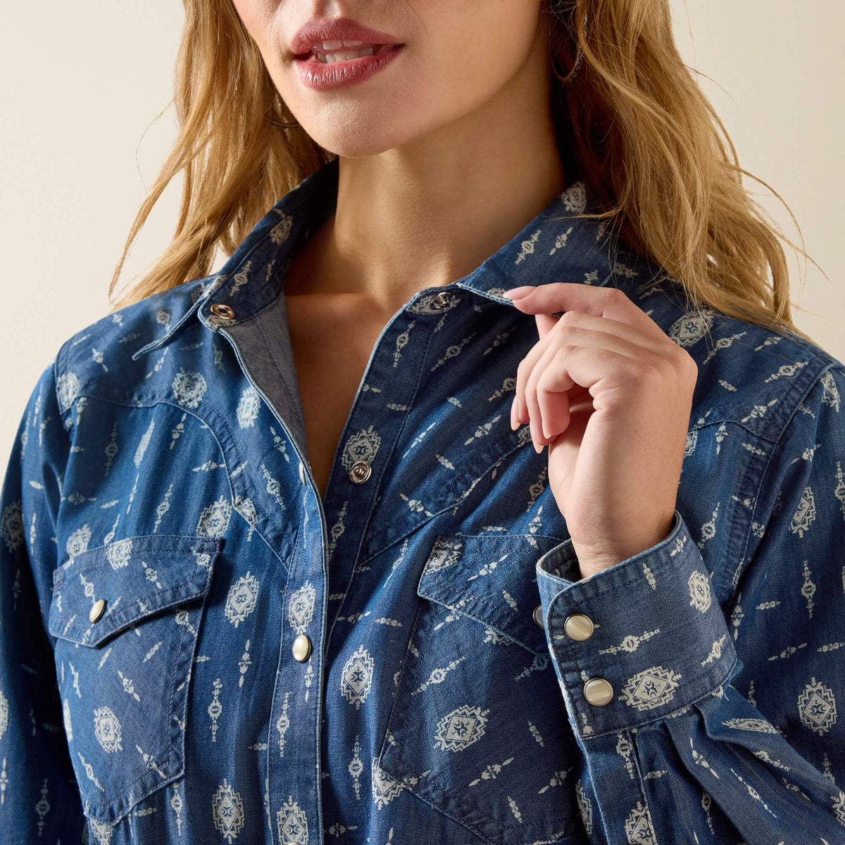 Ariat Premium Wild Blue Western Snap Shirt
