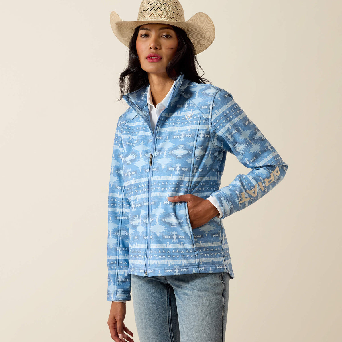 Ariat Deals Ariat Logo Softshell Print Jacket