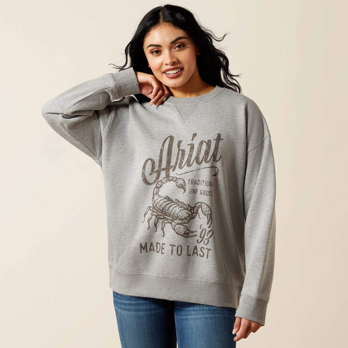 Ariat Quality Scorpion Script Oversized Sweatshirt