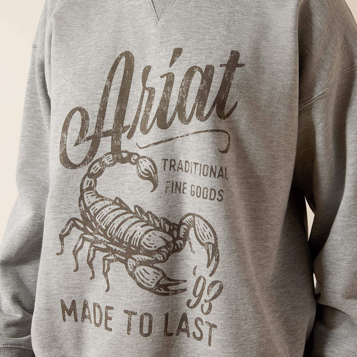 Ariat Quality Scorpion Script Oversized Sweatshirt