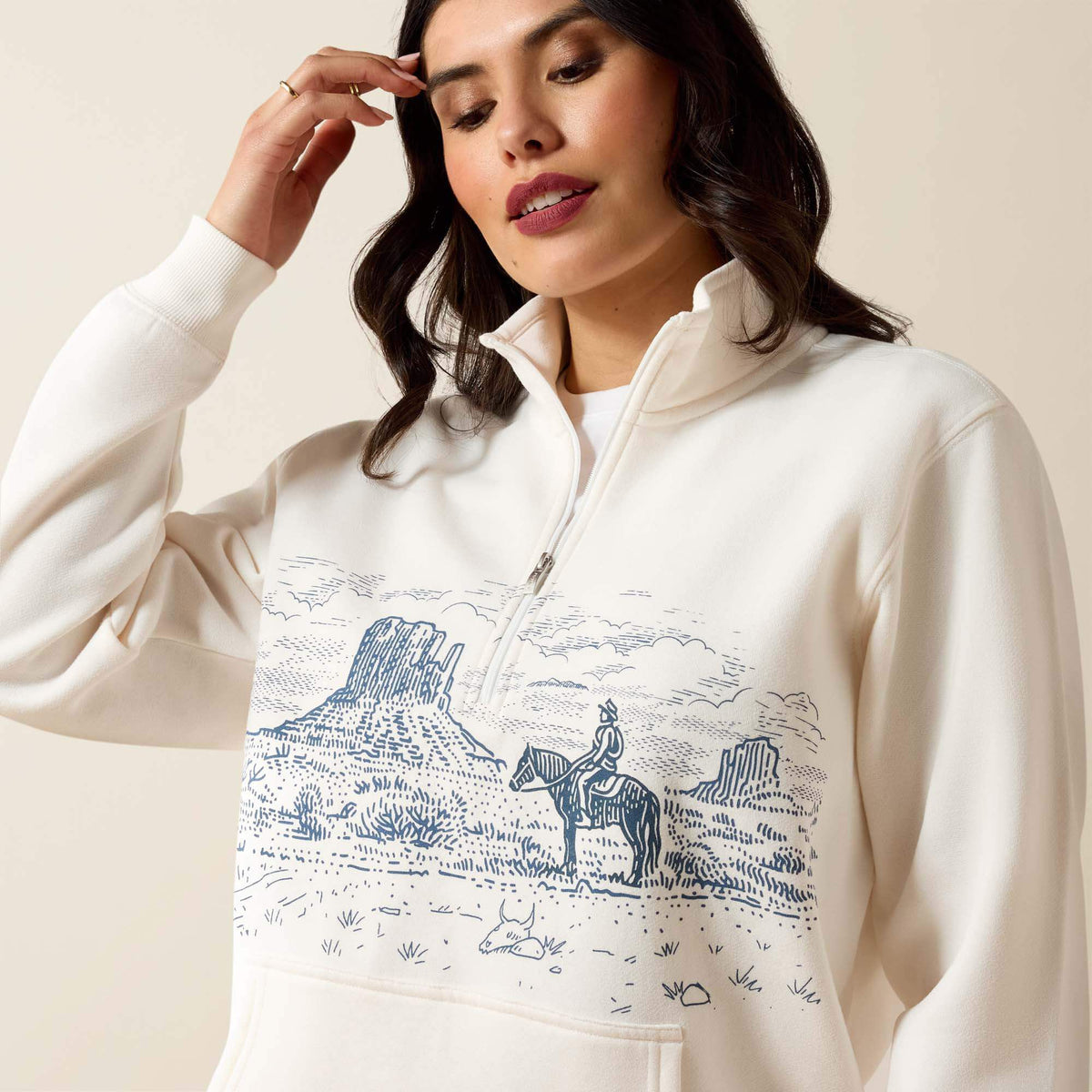 Ariat Sale Traveler 1/2 Zip Sweatshirt