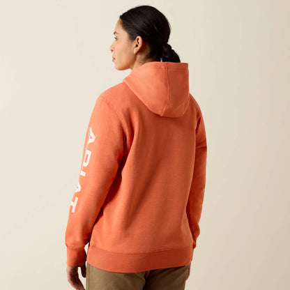 Ariat Popular Rebar Lightweight Logo 1/2 Zip Hoodie