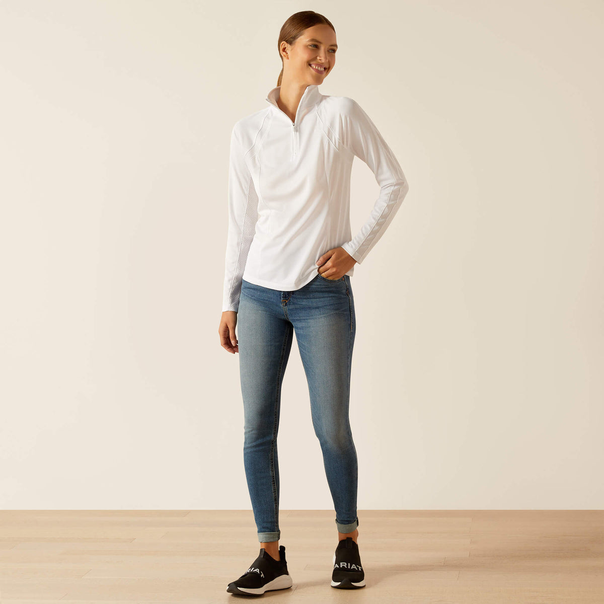 Ariat Deals Sunstopper 3.0 1/4 Zip Baselayer