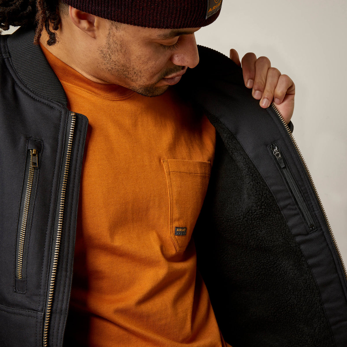 Ariat Best Price Rebar Stretch Canvas Bomber Jacket