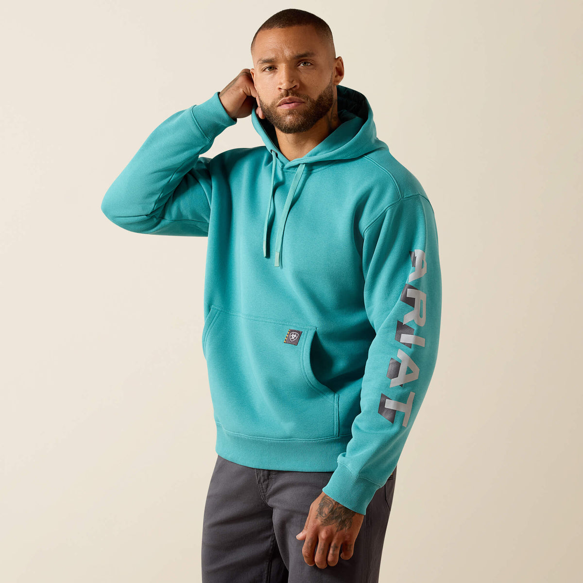 Ariat Premium Rebar Lightweight Logo Hoodie