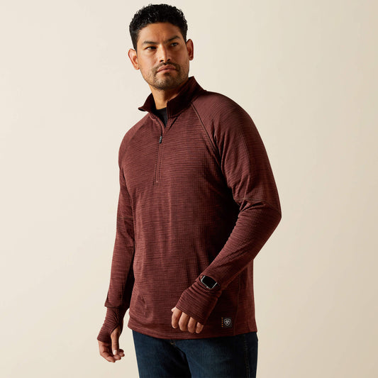 Ariat Exclusive Rebar Gridwork Baselayer 1/4 Zip T-Shirt
