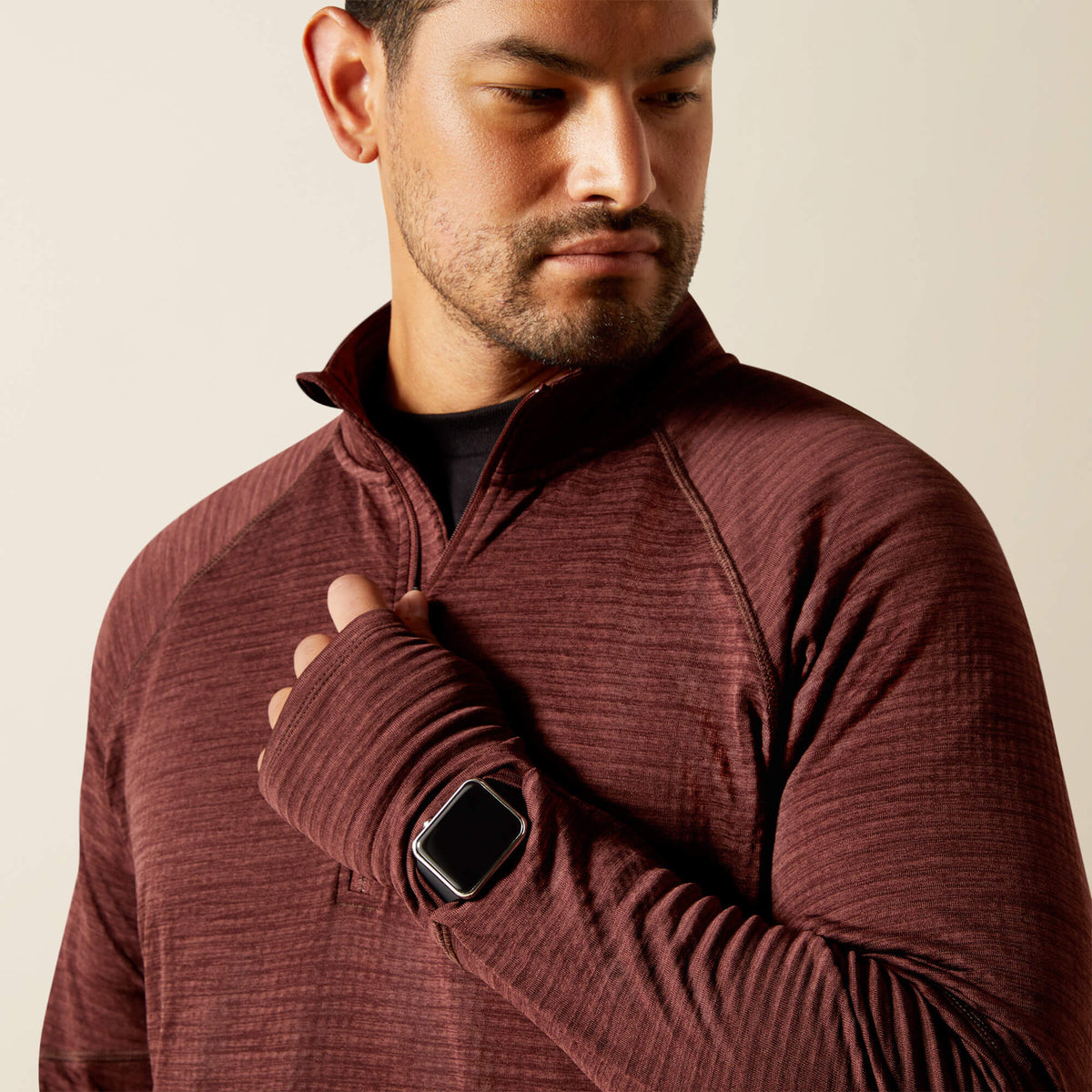 Ariat Exclusive Rebar Gridwork Baselayer 1/4 Zip T-Shirt
