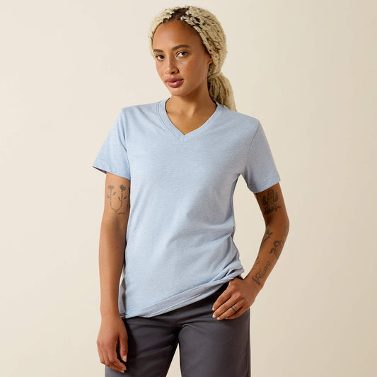 Ariat Customer Favorite Rebar Cotton Strong Standard V-Neck T-Shirt