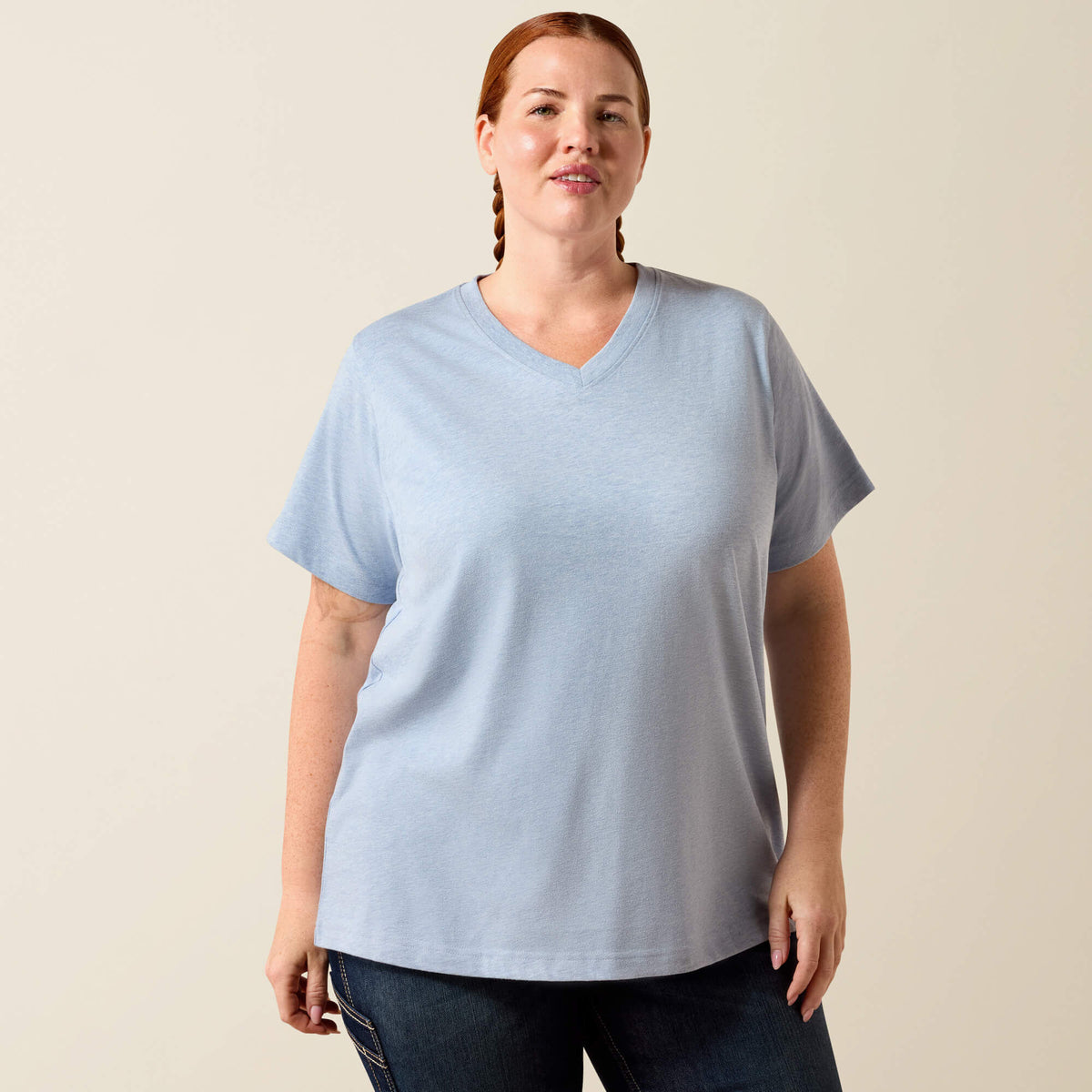 Ariat Customer Favorite Rebar Cotton Strong Standard V-Neck T-Shirt