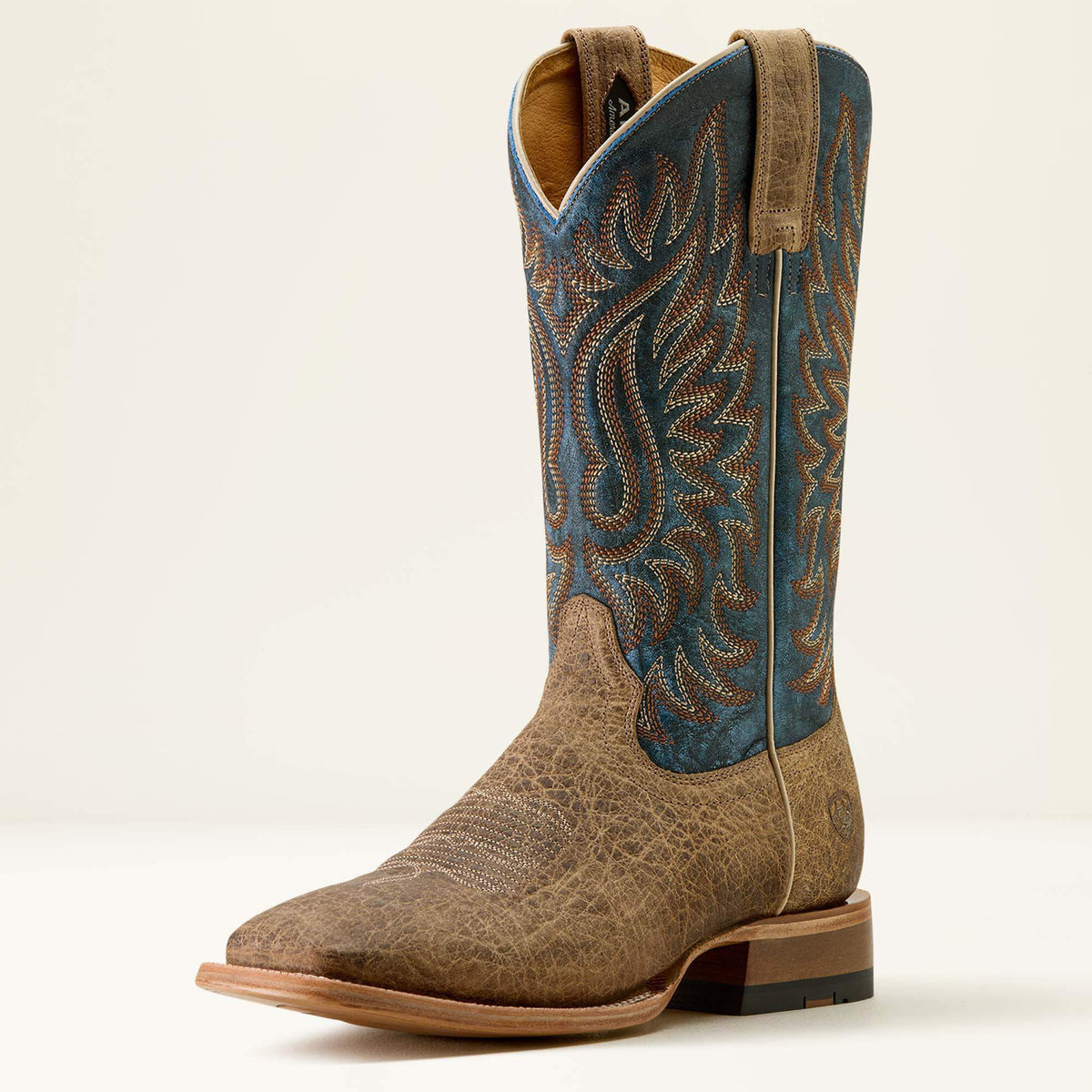Ariat Popular Gold Point Wide Square Toe Cowboy Boot