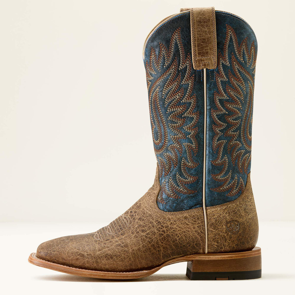 Ariat Popular Gold Point Wide Square Toe Cowboy Boot