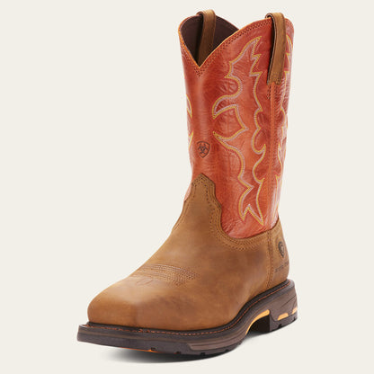 Ariat Premium WorkHog Wide Square Toe Steel Toe Work Boot