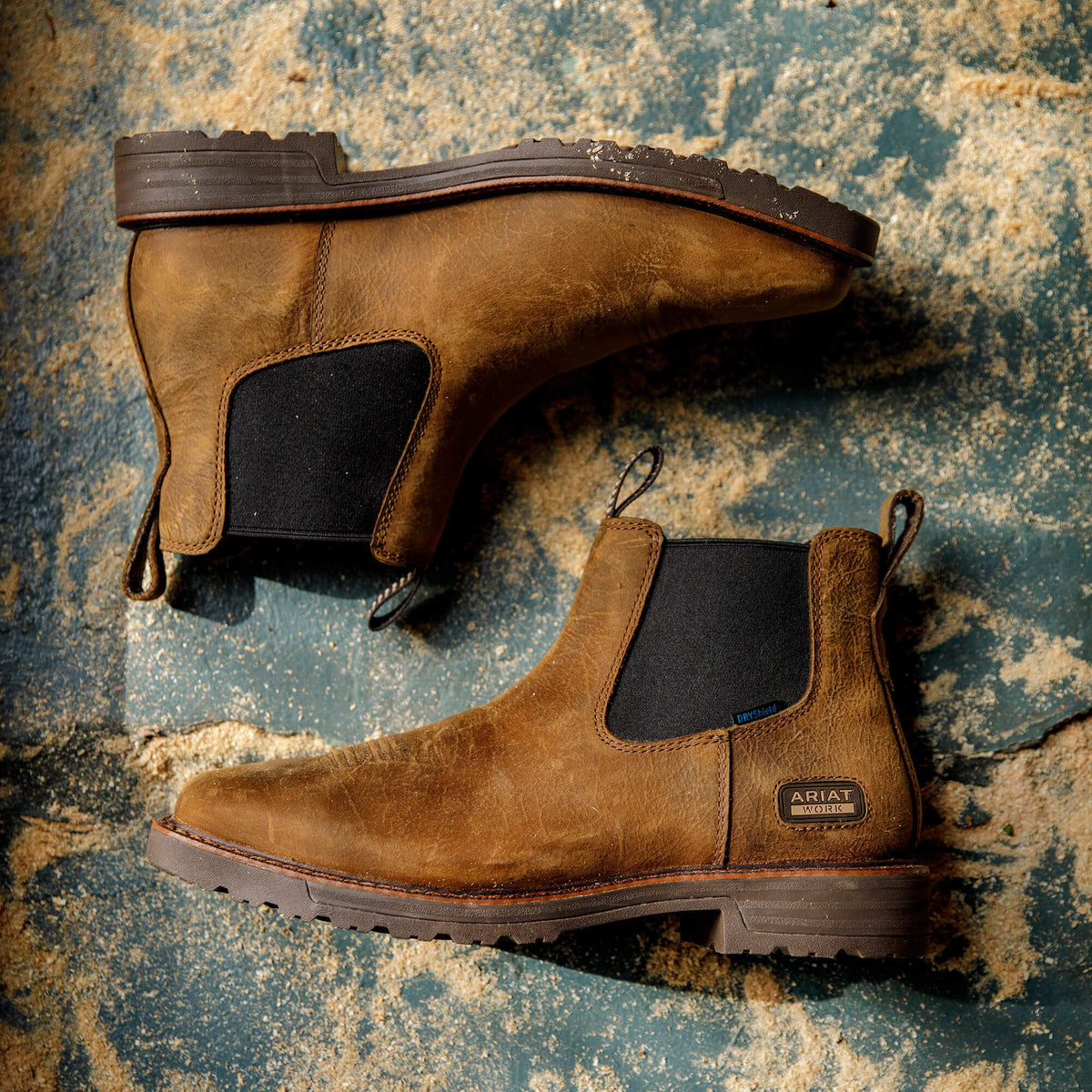 Ariat Signature Activator Chelsea Waterproof Wide Square Toe Work Boot