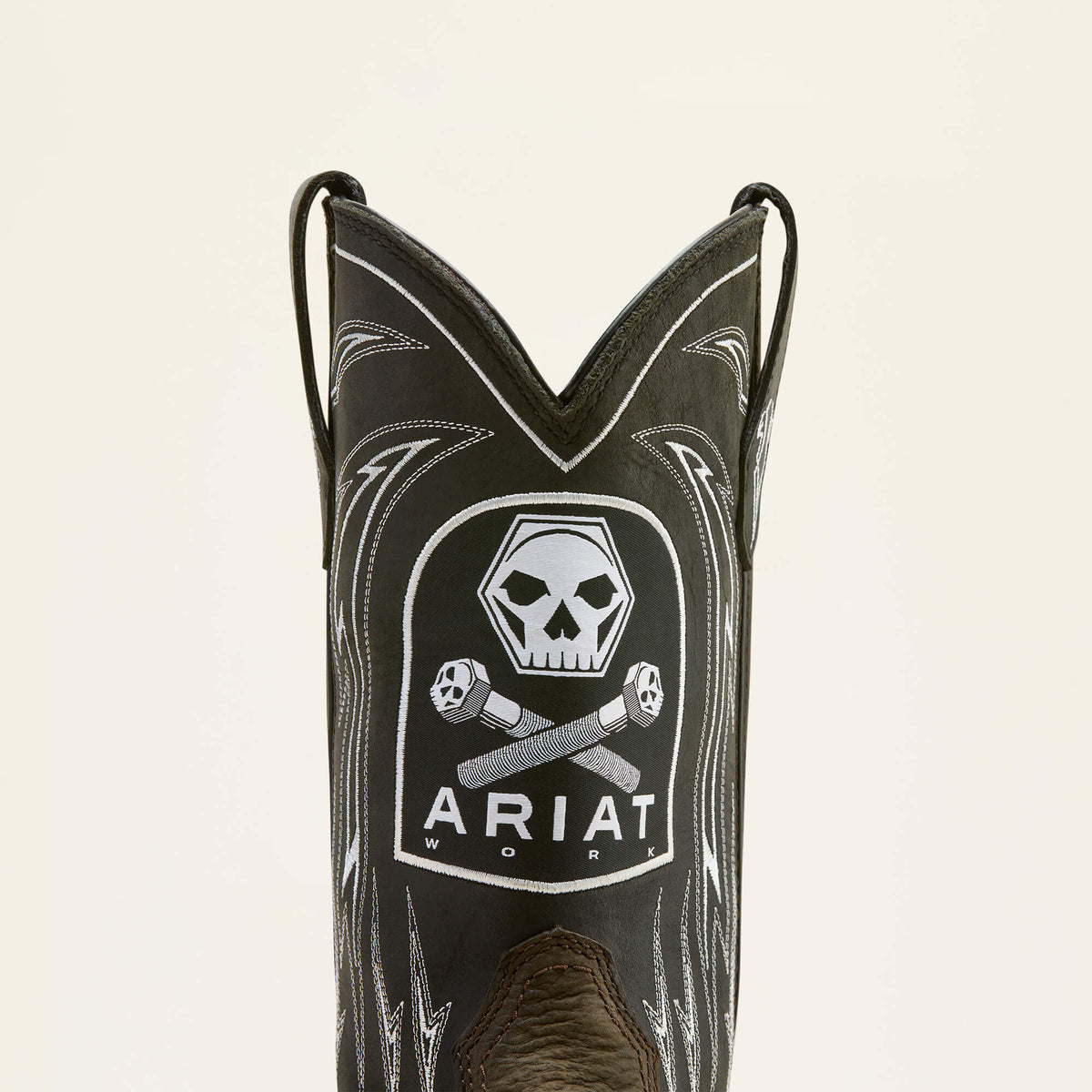 Ariat Signature WorkHog XT Bolt Skull Waterproof Wide Square Toe Carbon Toe Work Boot