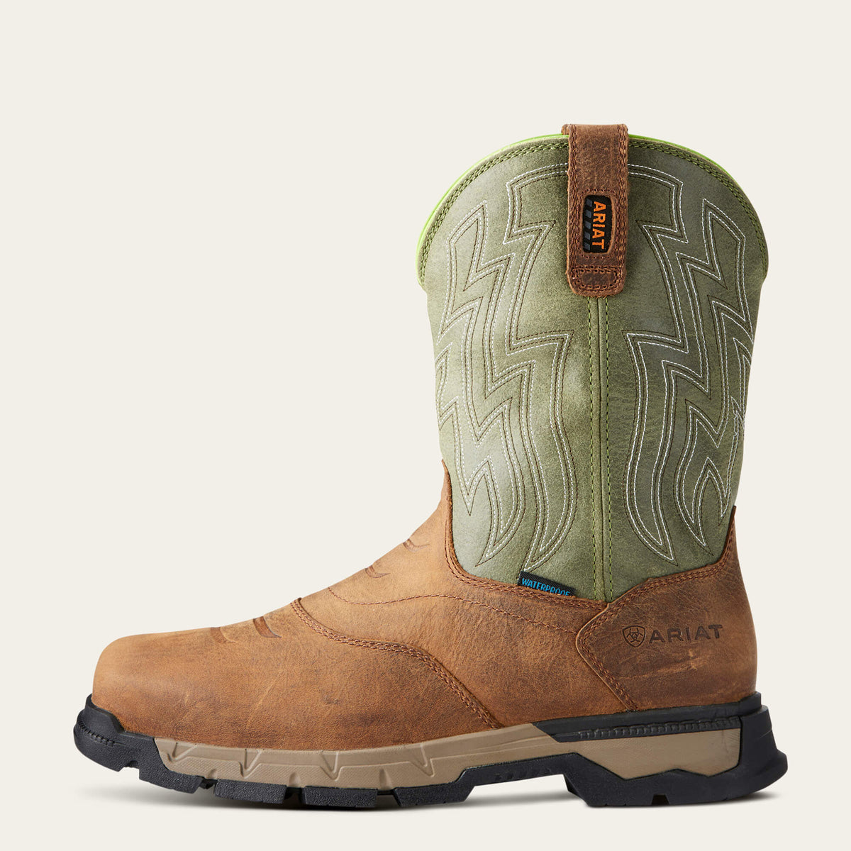 Ariat Discount Rebar Flex Western Waterproof Composite Toe Work Boot