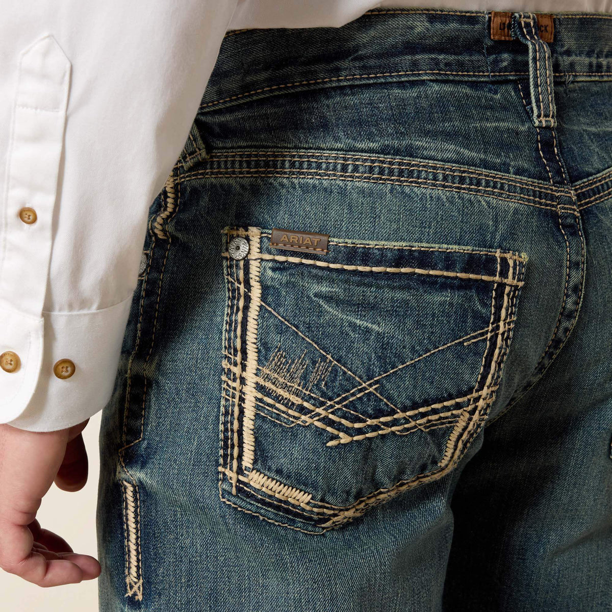 Ariat Discount M5 Slim Ridgeline Stackable Straight Leg Jean