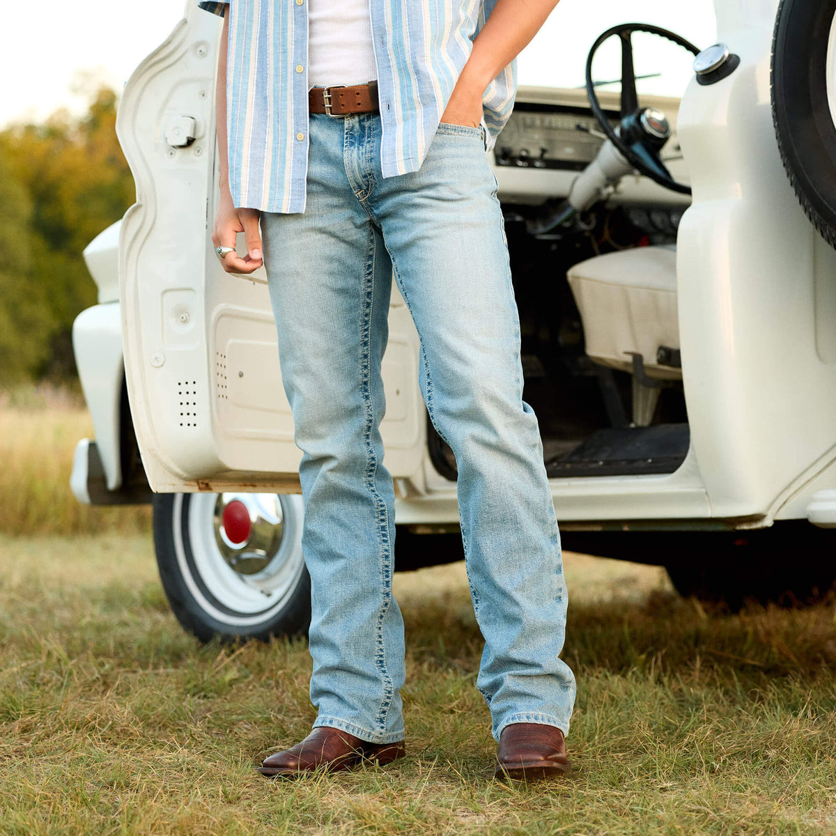 Ariat Featured M4 Relaxed Gus Boot Cut Jeans