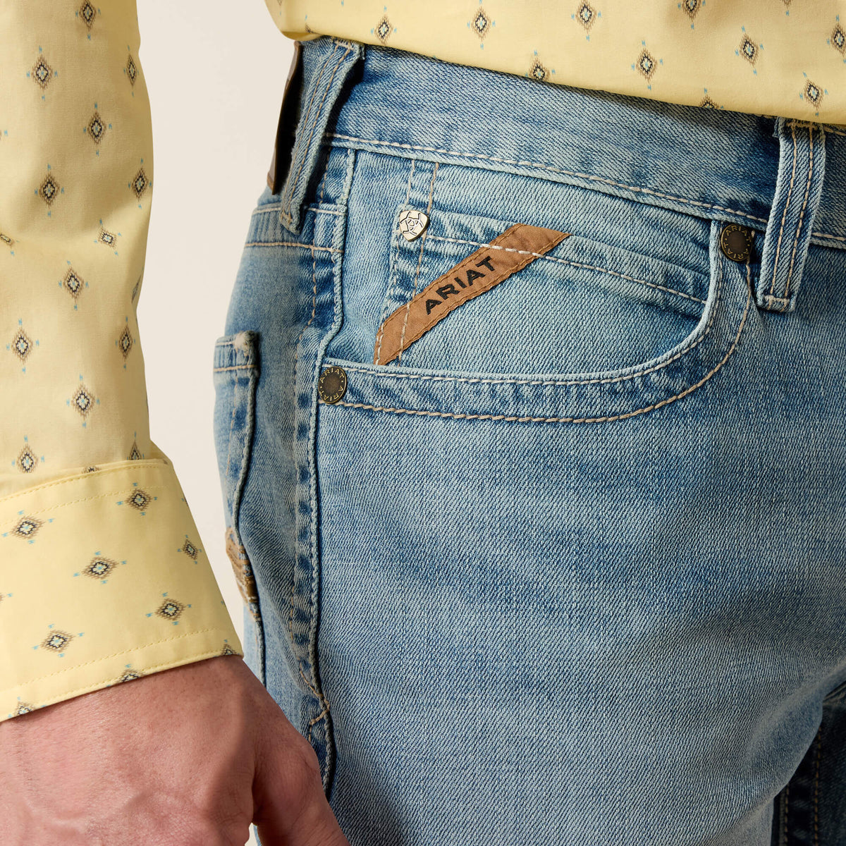 Ariat Featured M4 Relaxed Gus Boot Cut Jeans