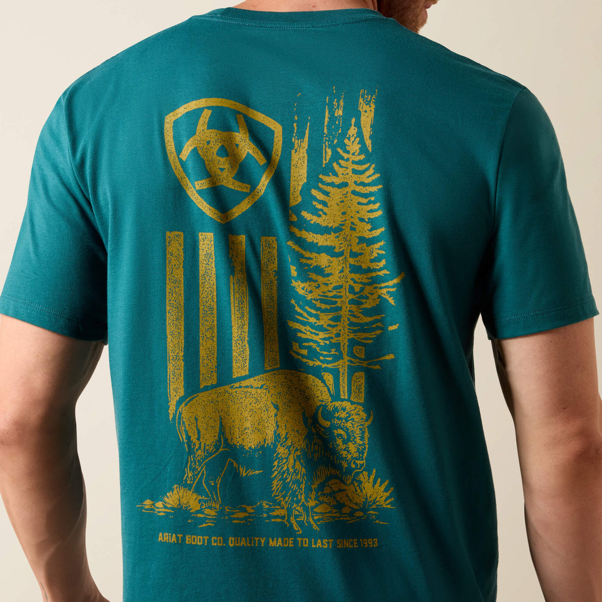 Ariat Hot Sale Ariat Bison Wander Flag Classic Fit T-Shirt