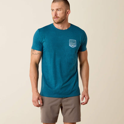 Ariat Best Seller Ariat Stripe Patriotic Badge T-Shirt