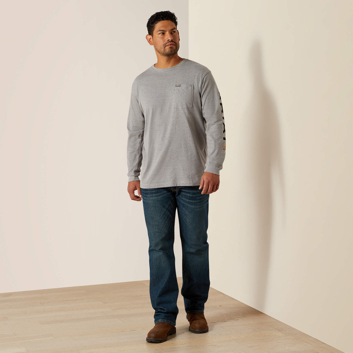 Ariat Deals Rebar Cotton Strong Standard Logo Pocket T-Shirt