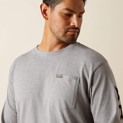 Ariat Deals Rebar Cotton Strong Standard Logo Pocket T-Shirt